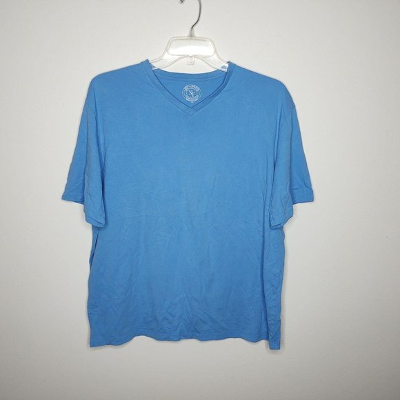 Non Fiction Men's Sky Blue V-Neck SS Tee XL - Picture 1 of 8
